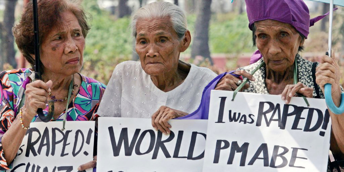 Three Philippine “Comfort Women” as they are today.
